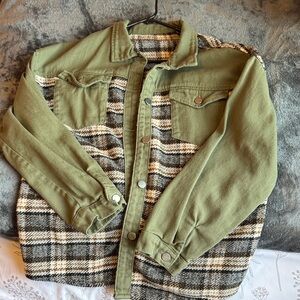 Green and Plaid Jacket